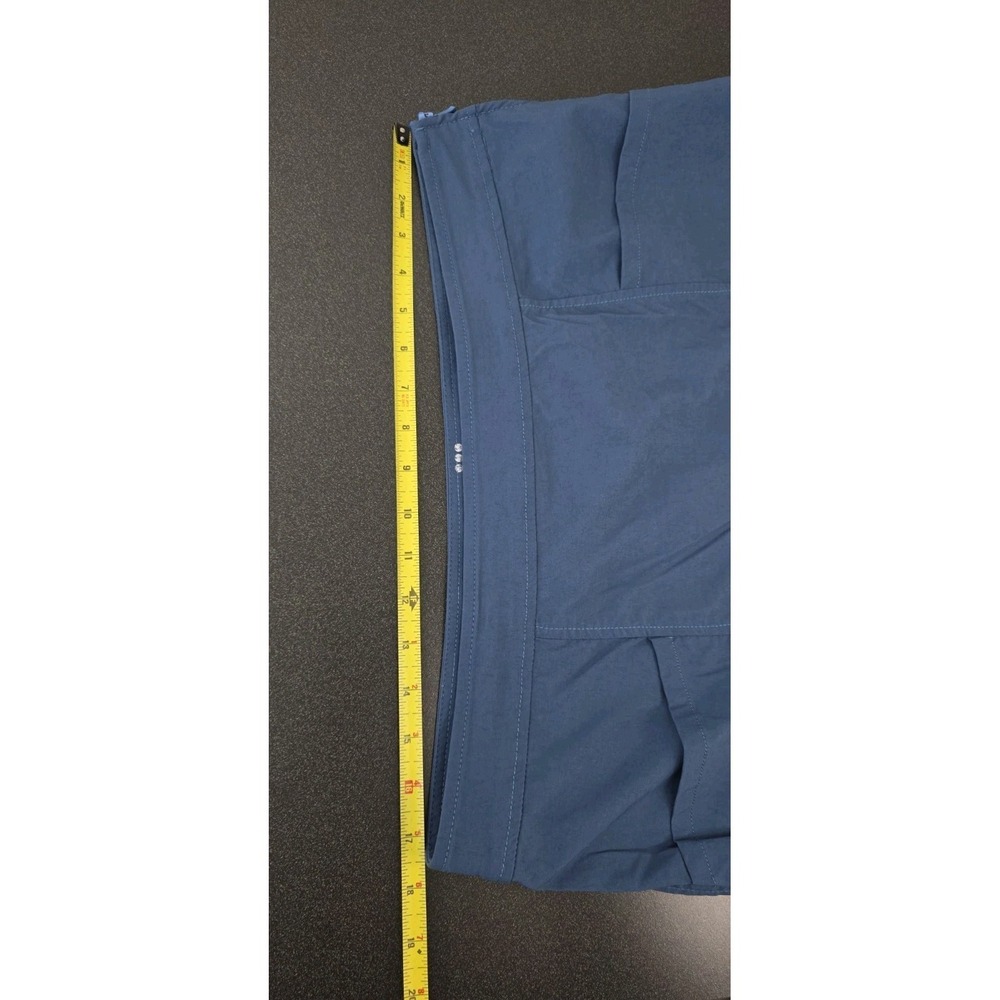 Title Nine Women 14 Navy Skirt‎ Zipper Pocket Cinch Tie Sides Golf Casual Cargo - Picture 5 of 6